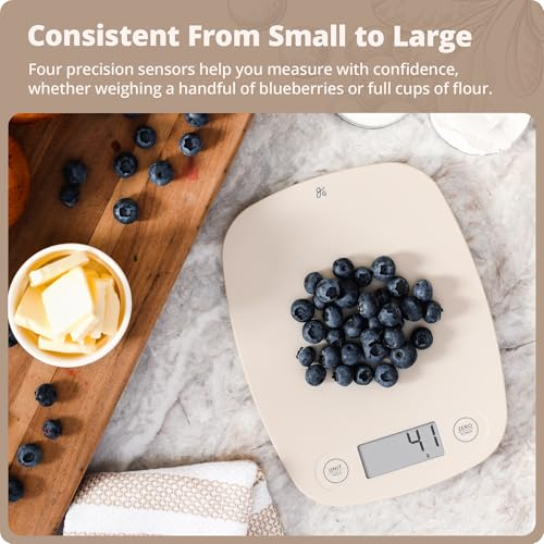 Food Scale Slim & Compact Build (Birch White)