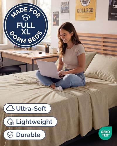Full XL Sheets (37 - Heathered Tan / Full XL)