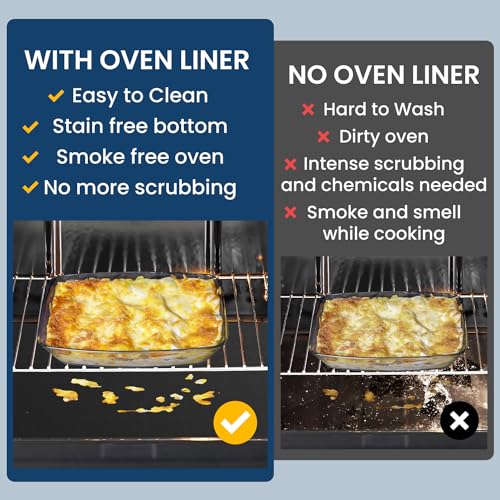 Oven Liners for Bottom of Electric Gas Oven (3 Count)
