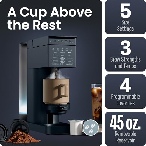 Caffeinator Single Serve Coffee Maker (Midnight)