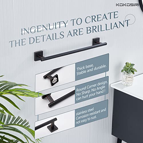 Towel Bar Bathroom Towel Holder for Bath Kitchen Cabinet Towel Rails 20 Inch Oil Rubbed Bronze Stainless Steel B4005ORB (Oil Rubbed Bronze / 20-Inch)