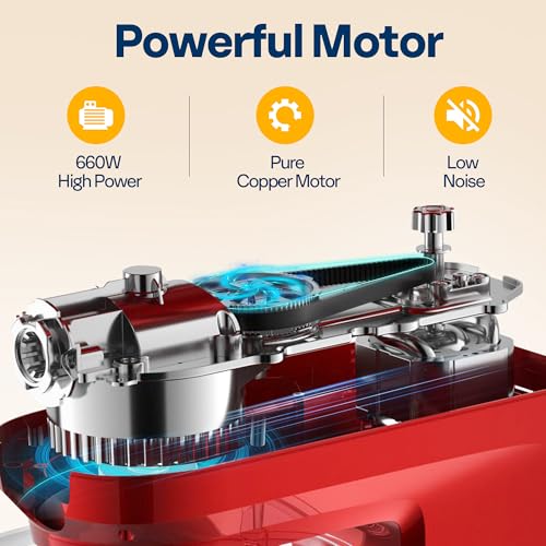 9-in-1 Stand Mixer with Fermentation & Timer, 7.5-Quart, Red (9-in-1 / Red)
