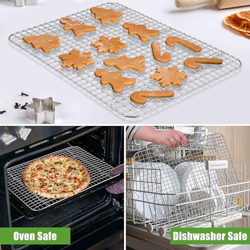 Stainless Steel Large Cooling Racks Set (15.3" x 11.3")