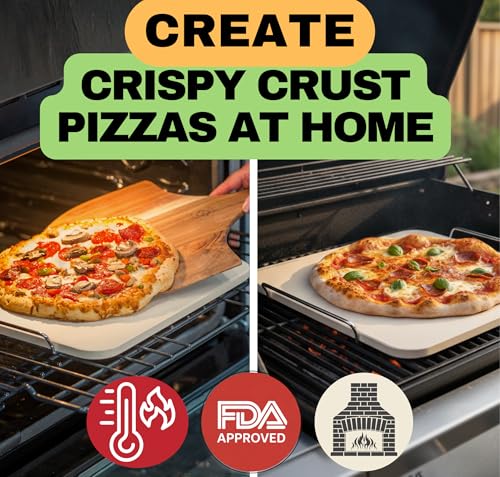 Pizza Stone for Oven and Grill Set (5 Count)