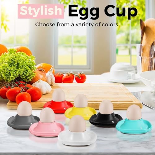 Soft Boiled Egg Cups (4 Pack / Square Style, Pink)