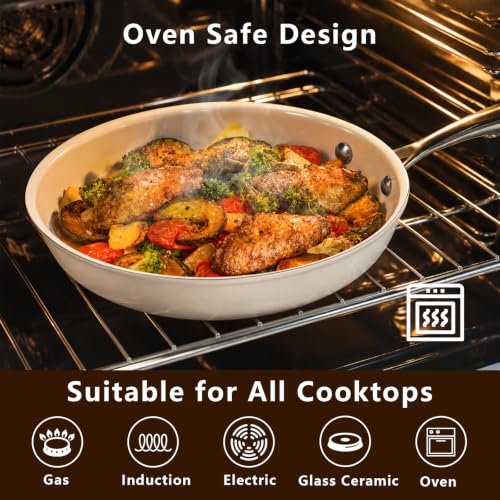 9.5" Nonstick Ceramic Frying Pan (9.5 Inches)