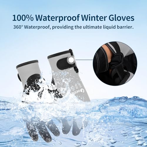 Waterproof Winter Gloves for Men & Women (3 Count)