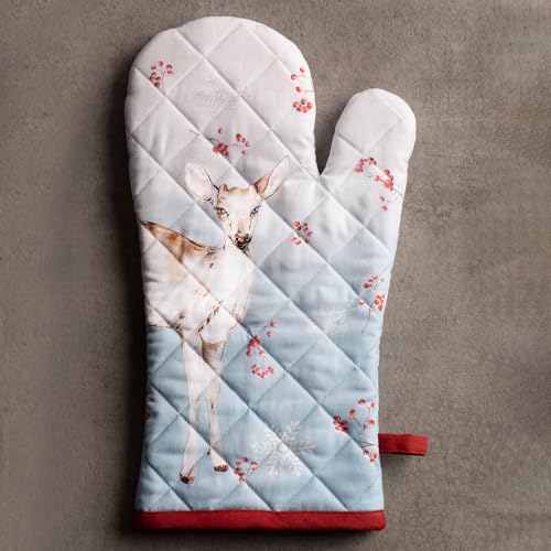 Maison d'Hermine Oven Gloves 100% Cotton Oven Mitt (113 - Fairy Tale Forest / 7.5" x 13" (Oven Mitt))