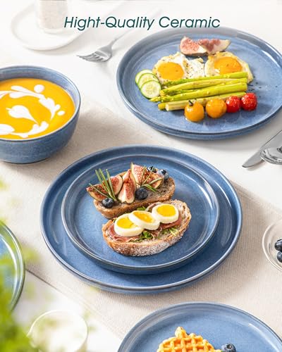 ANYA 18 Pieces Plates and Bowls Set (Blue / 18 Pcs (Service for 6))