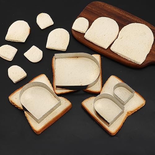 Arched Cookie Cutter Set ANCKNE 4 piece geometric cookie cutter molds (Arched)