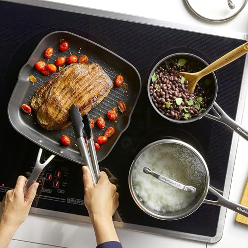 Hard Anodized Induction Nonstick Cookware Pots and Pans Set (Cookware Set (10 Piece))