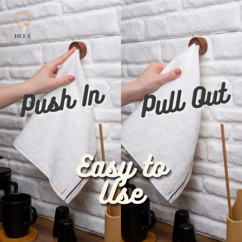 Towel Holder Towel Hooks (4 Pack / Chocolate Brown)