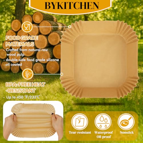 Small Air Fryer Disposable Paper Liners for 2 to 5QT Airfryer (200 Count)