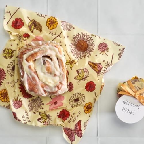 Beeswax Food Wraps (Meadow Magic / Small, Medium, Large)