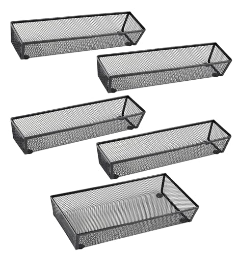 Silverware Drawer Organizer (12*3-5P-Black)