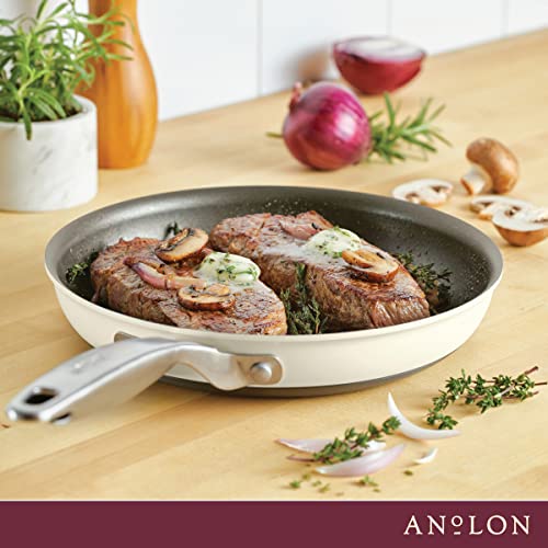 Achieve Hard Anodized Nonstick Frying Pan (Skillet (10-Inch) / Cream)