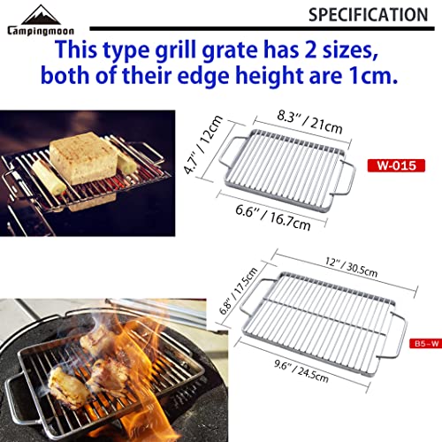 304 Stainless Steel 9.6'' x 6.8'' Cooking Grill Grate Cooking Grid Cooking Grate B5 (9.6'' x 6.8'' (B5-W))