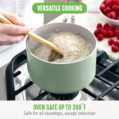 2 Quart Nonstick Saucepan with Lid