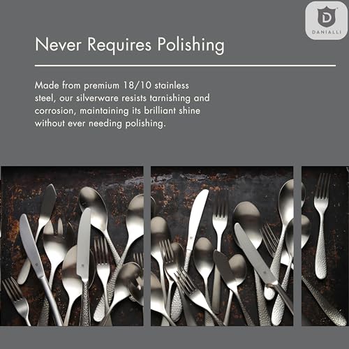 Hammered Silverware Set (20-Piece)