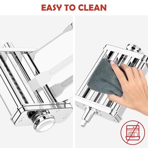 Pasta Attachment for KitchenAid Stand Mixer (Silver)