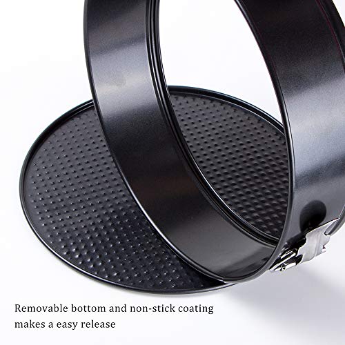 Springform Pan 10 Inch Cheesecake Pan Loose Base Round Cake Mold Baking Pan with Removable Bottom for Pressure Cooker (10 inch)
