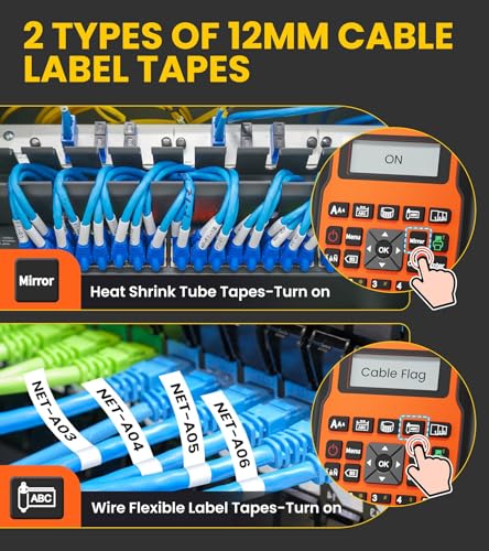 E1000 Heat Shrink Label Maker (Orange)