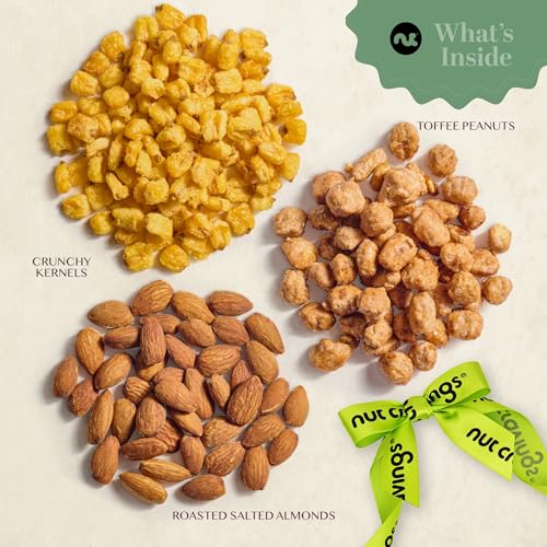 Mixed Nuts Acrylic Tower Gift Basket (Lucite Nut Assortment)