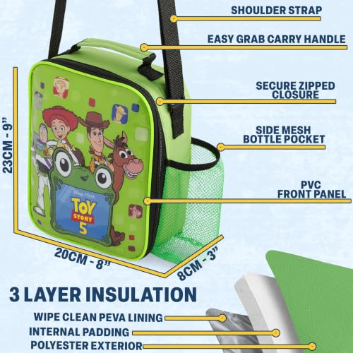 Toy Story Boys Lunch Box 3Pc Set (Green Toy Story)