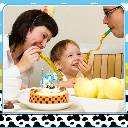 13PCS Toy Inspire Game Story Birthday Candles Set for Kids (Blue+White+Yellow+Black / 3)