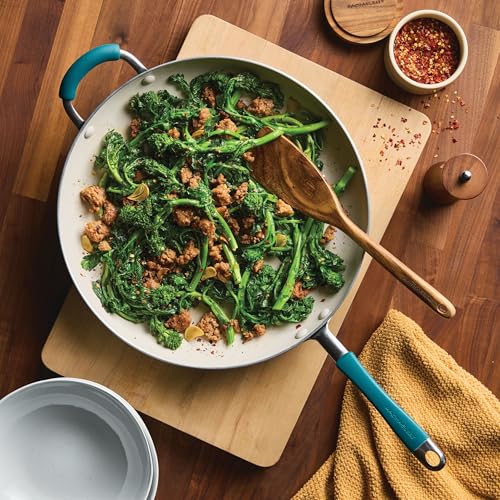 Cucina Ceramic Nonstick Frying Pan (Skillet (14") / Marine Blue)