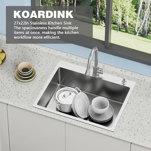 Kitchen And Bar Sink (27x22 | Stainless)