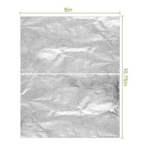 500 Pre Cut Aluminum Foil Sheets (9" x 10.75")