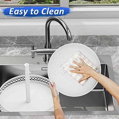 2 Tier Lazy Susan Organizer (2 Tier White)