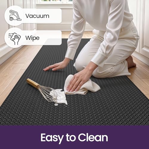 Kitchen Floor Mats Cushioned Anti Fatigue (2-black / 86"l X 23"w X 0.4"th)