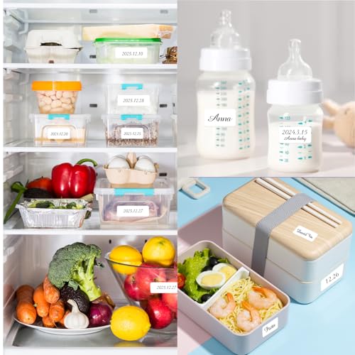 1000 Blank Removable Labels (White / 1*3 inch- 300 PCS)