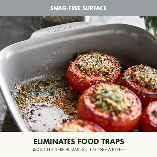 Premiere Ovenware Healthy Ceramic Nonstick 8" Square Cake Baking Pan