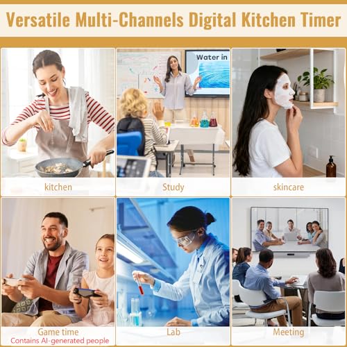 Digital Dual Kitchen Timer (White)