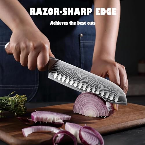 7" Santoku Japanese Chef Knife (Santoku Knife)