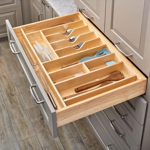 Trim-to-Custom-Fit Utensil Drawer Organizer, 33.11"x21.97" (Standard)