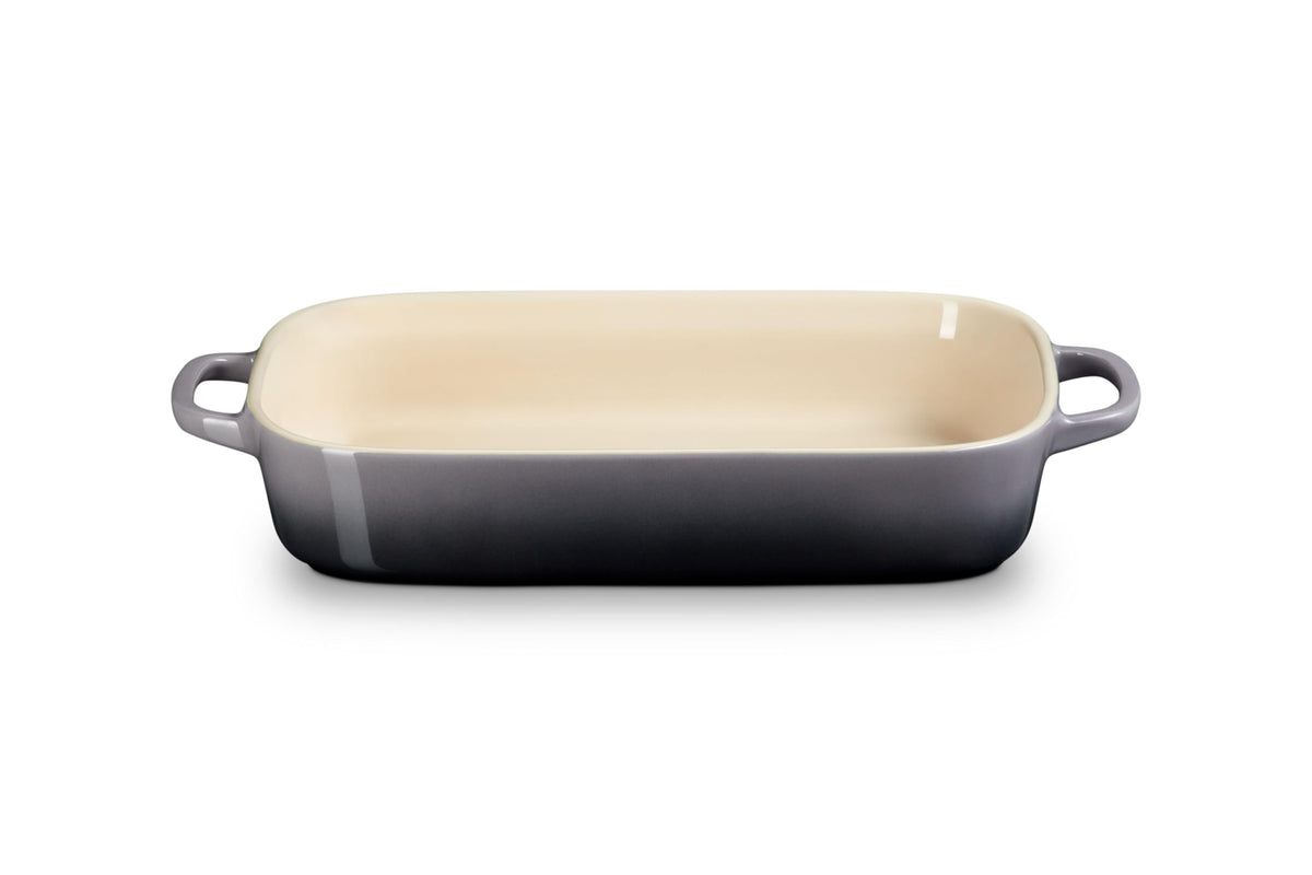 Stoneware Rectangular Dish with Platter Lid (Oyster)