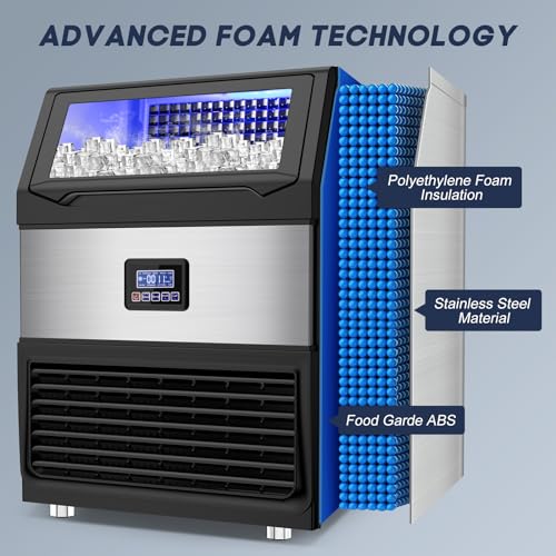 Commercial Ice Maker Machine 300LBS (Stainless Steel)
