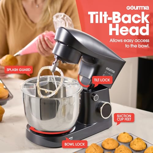 5 Quart Digital Electric Stand Mixer with Attachments