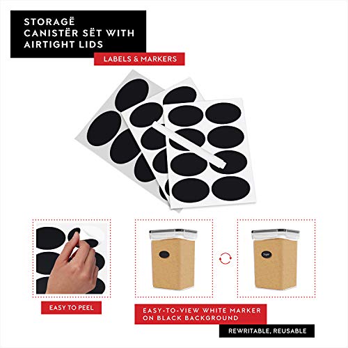 Extra Large Flour and Sugar Storage Containers 6.5L (2 Count)