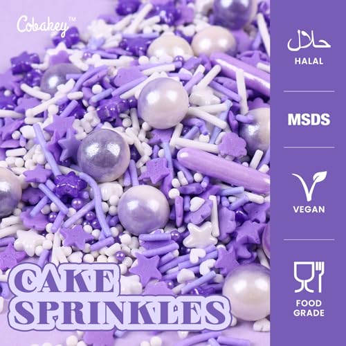 Purple Sprinkles for Cake Decorating 4.23ounce