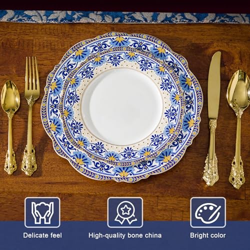 Bone China Dinnerware Sets (Blue-B)