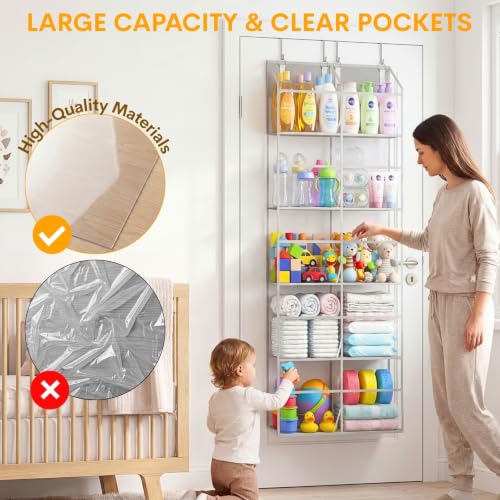 Over the Door Organizer 5 Tiers (Clear - 5 Tiers)