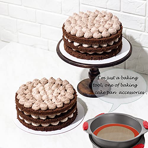 Silicone Baking Mats (Bright Orange / 9"L x 9"W)