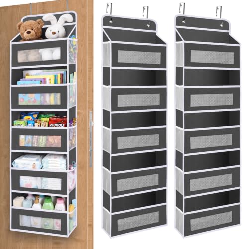 Over the Door Organizer for Pantry (Darkgrey / 2 Pack)