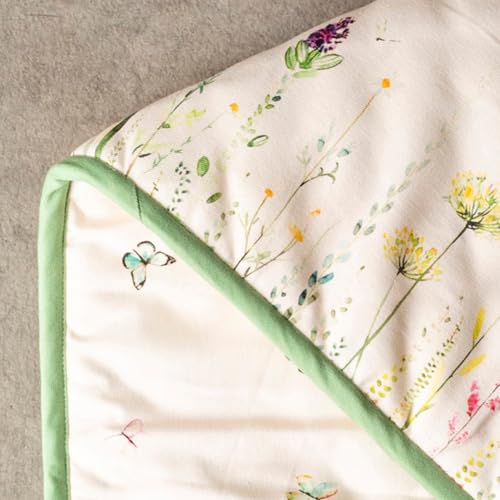 Double Oven Mitts 100% Cotton Double Oven Glove (019 - Botanical Fresh / 7" x 35" (Double Oven Mitt))
