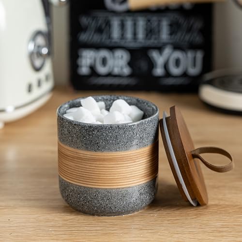 Small Coffee Jar with Airtight Lid (Grey / 5 fl.oz)